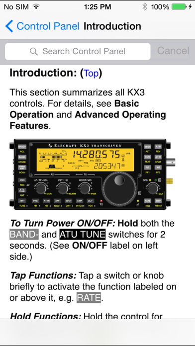 Screenshot #3 pour KX3 Micro Manual