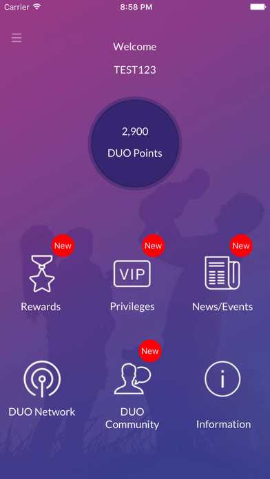 DUO Rewards Screenshot