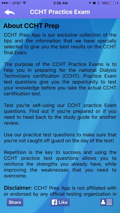 Screenshot #1 pour CCHT PREP