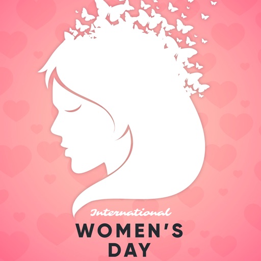 Women's Day Stickers set icon