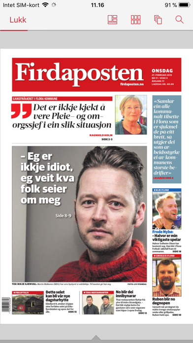Firdaposten eAvis Screenshot