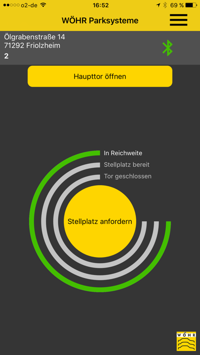 Screenshot #1 pour WÖHR Smartparking App