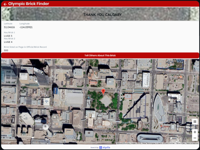 Olympic Brick Finder