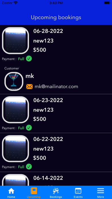 Bookit. Screenshot