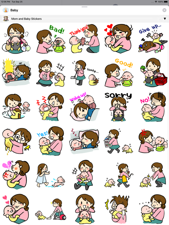 Baby Stickers • iPad screenshot 5 - Stickers app