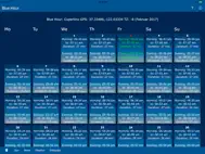 Blue Hour, Sun, Moon, Weather ipad bilder 0