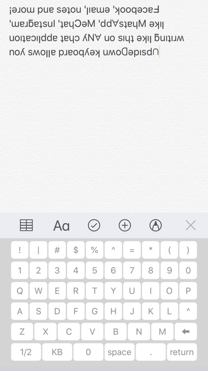 uʍopǝpısd∩ - Write Upside Down