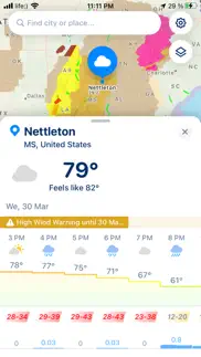 weather alerts: severe, storm iphone screenshot 2