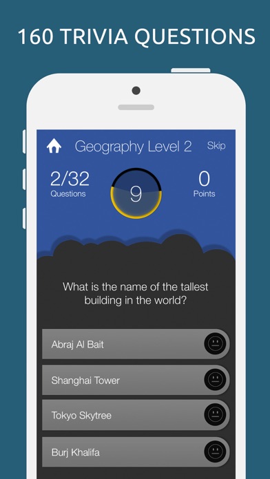 World Quiz Trivia Game Screenshot