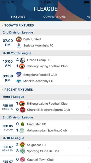 Indian Football - AIFF screenshot 1