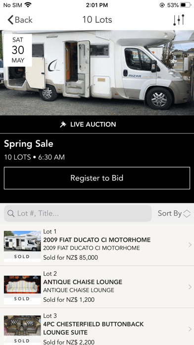 Northland Auctions Screenshot