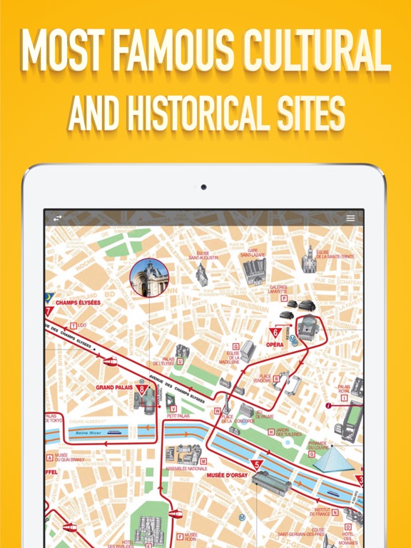 Paris Metro Map. iPad screenshot 9 - Travel app