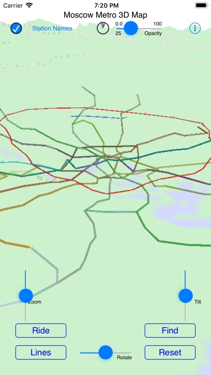 Moscow Metro 3D Map