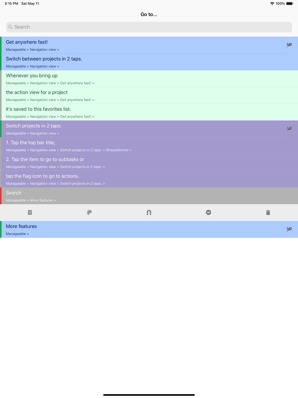 Manageable: Nested ToDo Lists ipad screenshot 4