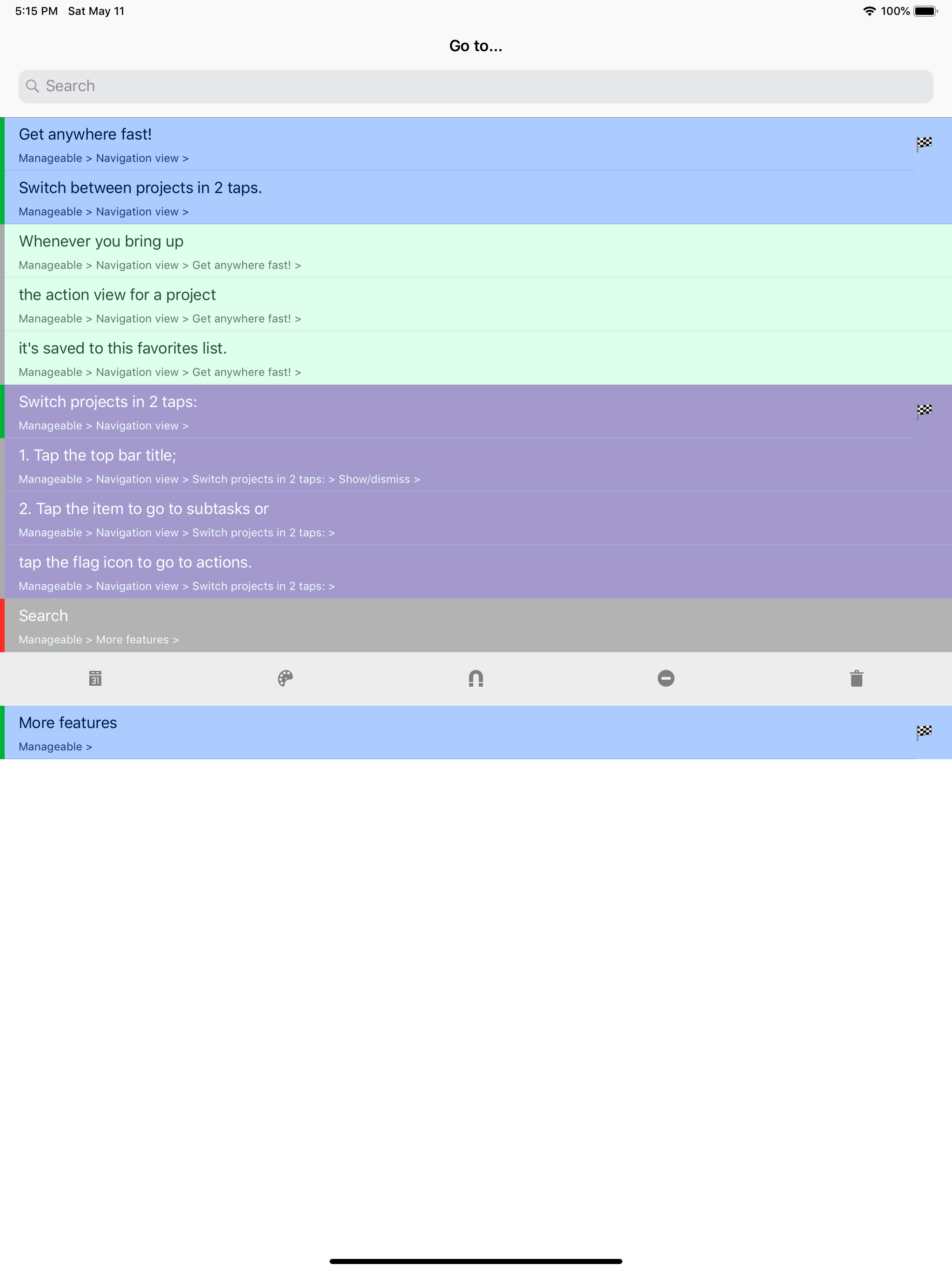 Manageable: Nested ToDo Lists