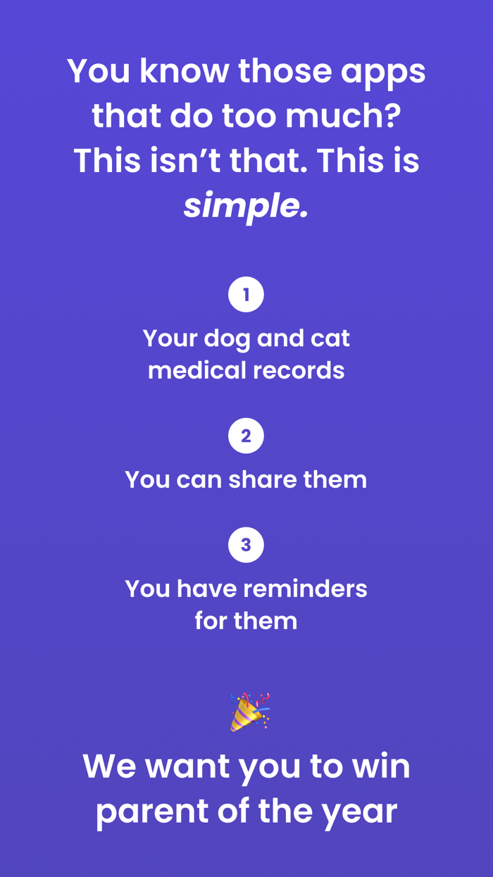 Pet Parents Easy Pet Records