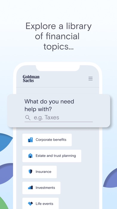 Goldman Sachs Wellness Screenshot