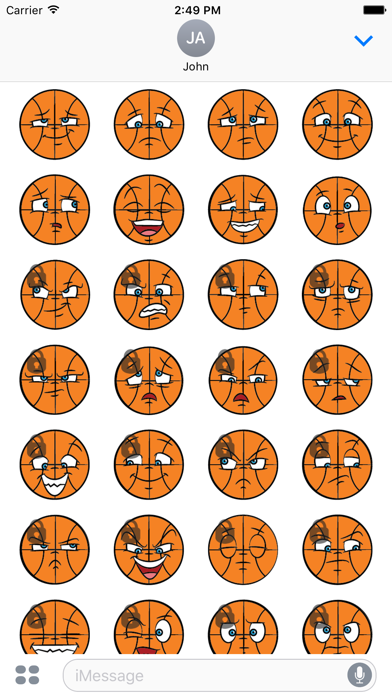 Basketball Sticker Emojis Screenshot