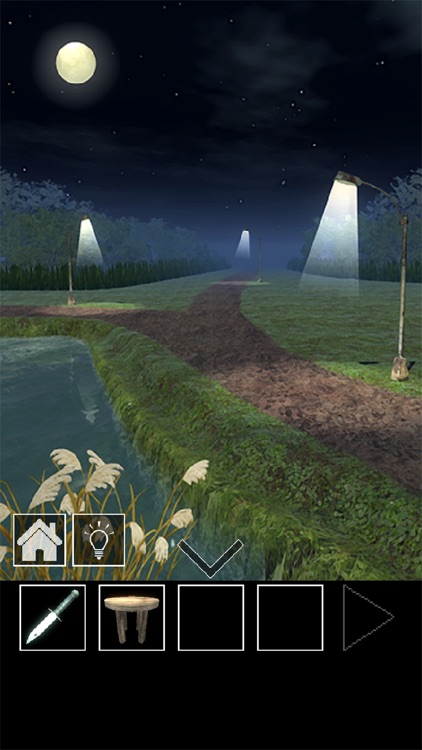 脱出ゲーム　バス停のある道