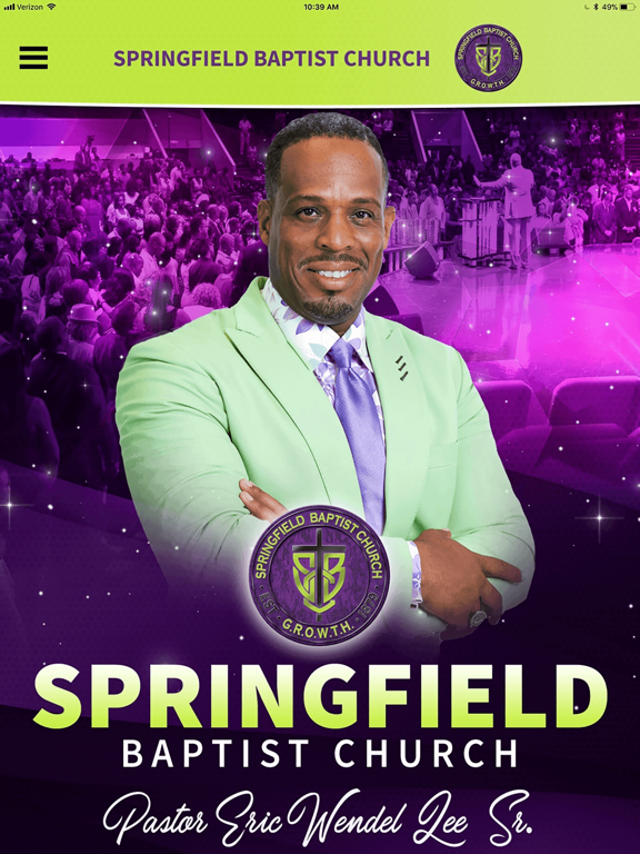 Springfield Baptist Church iPad screenshot 1 - Lifestyle app