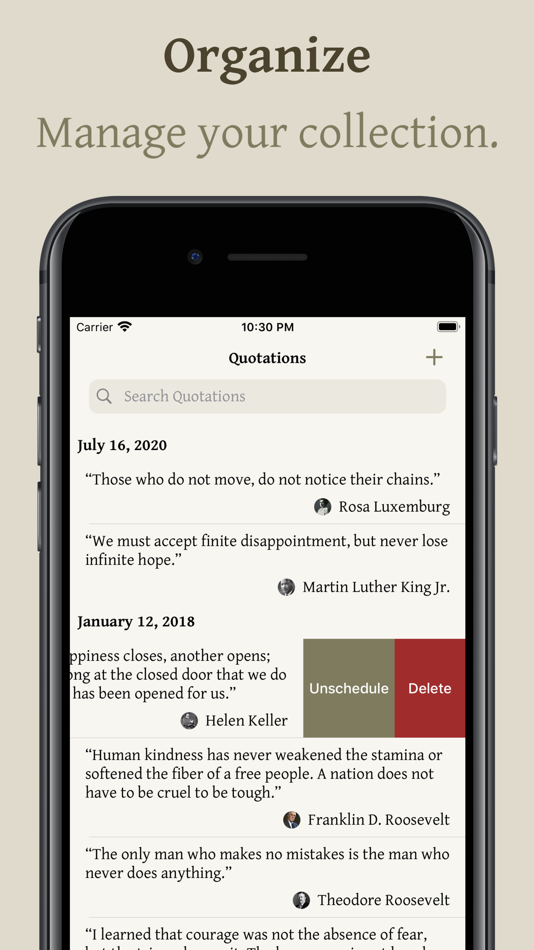 #2. Quotemarks - Quote Notebook (iOS) Podle: Christopher Hale