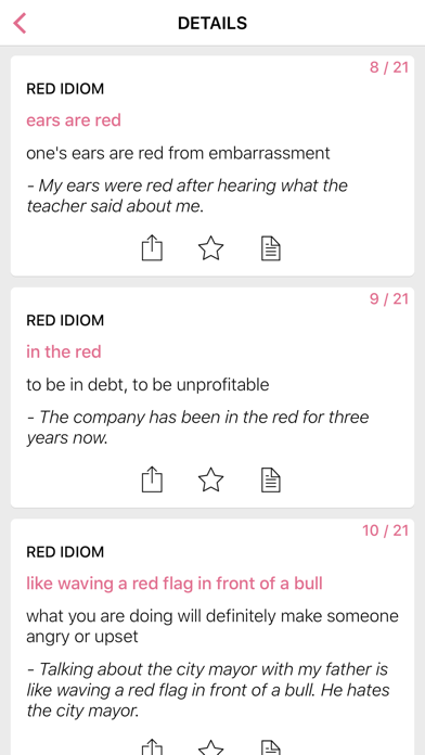 Screenshot #1 pour Color - Business idioms