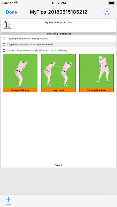 Lady Golfmaster Tips Screenshot
