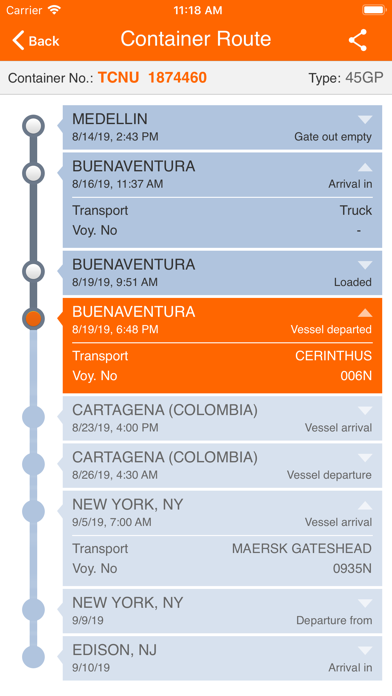 Hapag-Lloyd screenshot 2