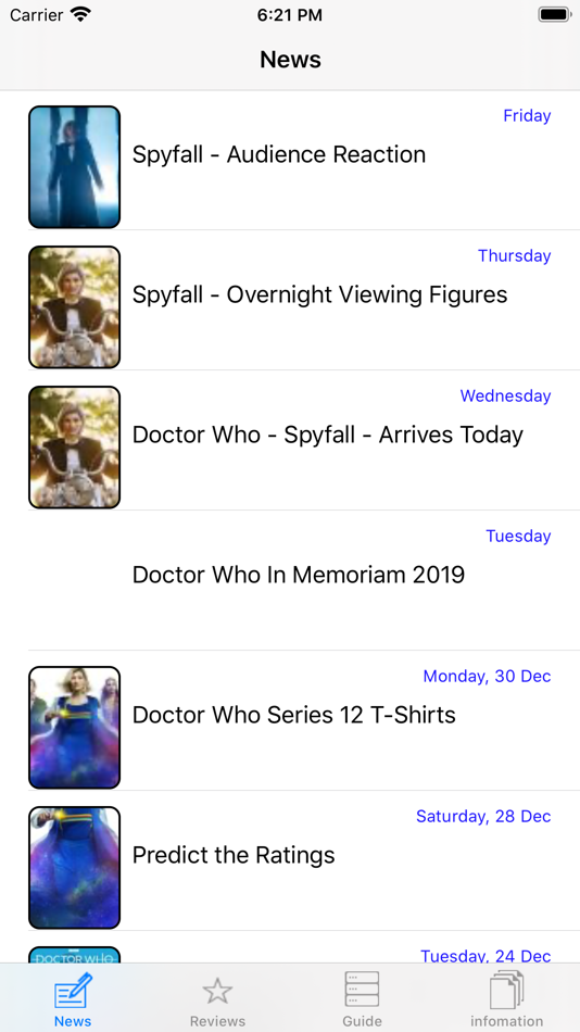 NITAS - Doctor Who News Matrix - 90.3 - (iOS)