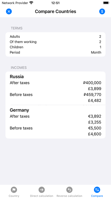 Salary Abroad Screenshot