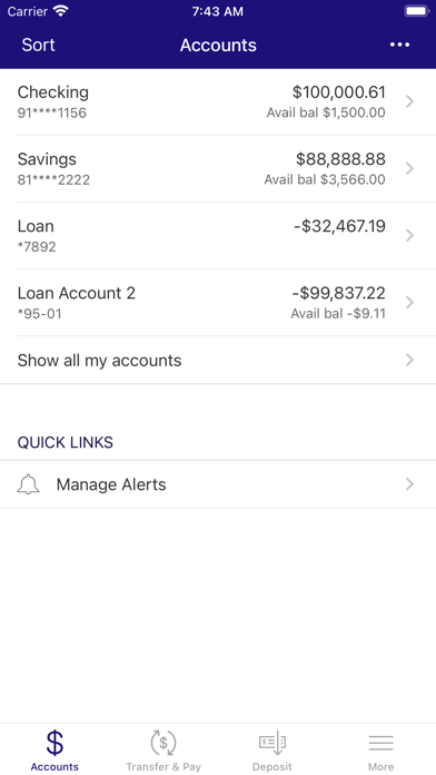 Carver State Bank Mobile App Screenshot