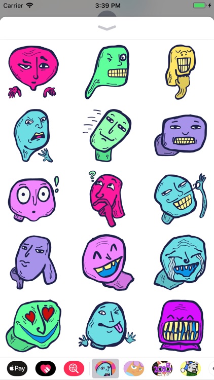 Bizarre Face Stickers