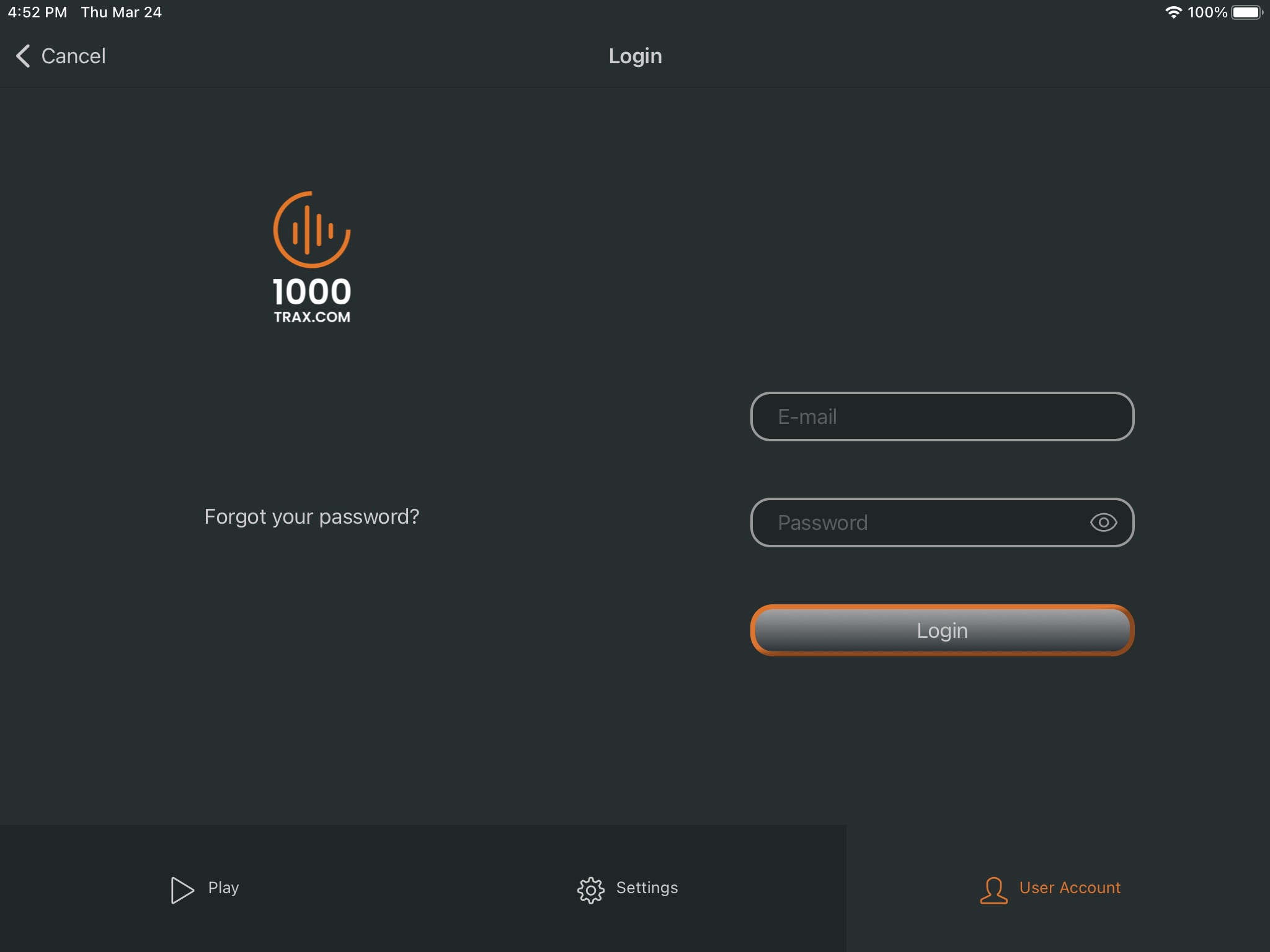 1000TRAX Player screenshot 3