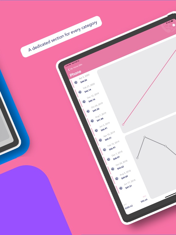 My Home Bills: Expense Tracker iPad screenshot 3 - Finance app