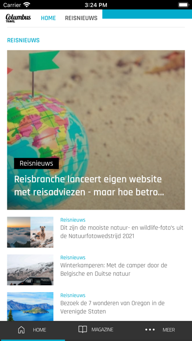 Columbus Travel Magazine Screenshot