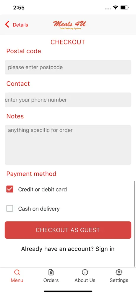 Meals 4U.net