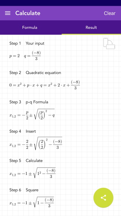 Quadratic Formula PQ PRO