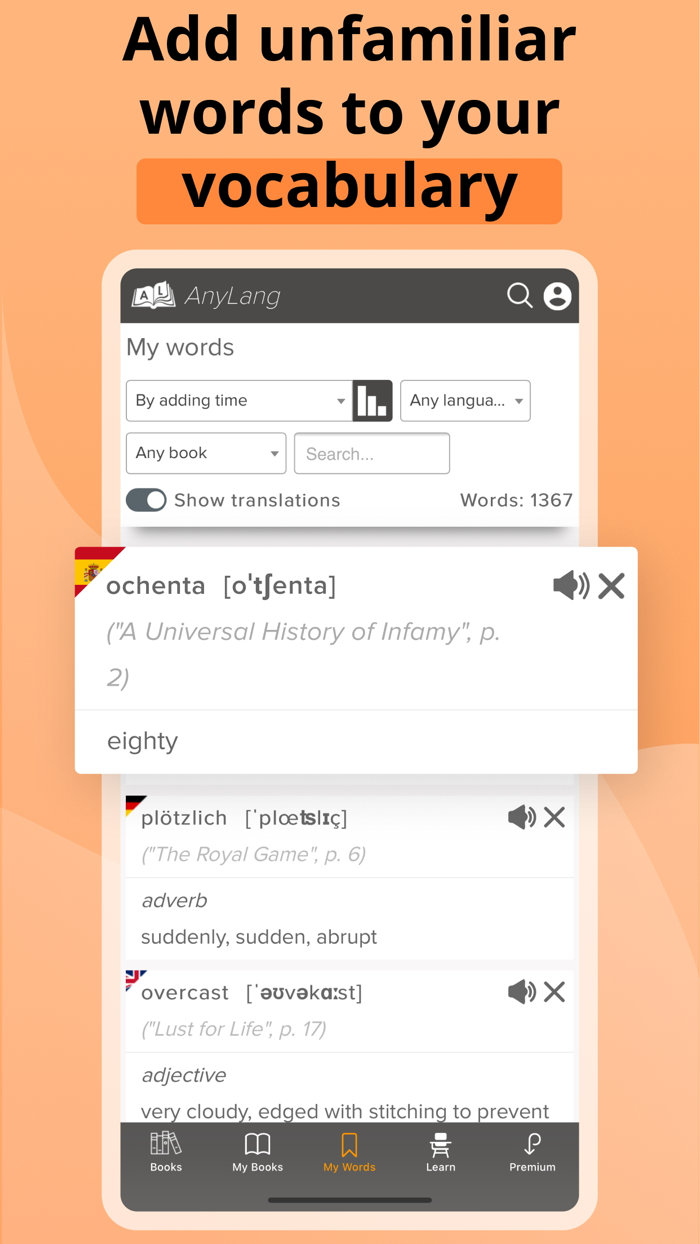 AnyLang Read watch and learn