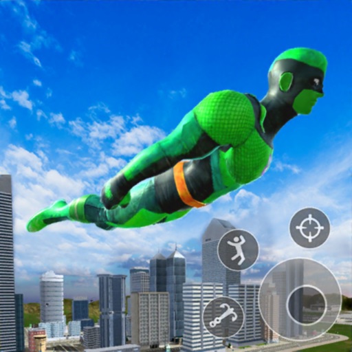 Super flying hero: Crime city iOS App