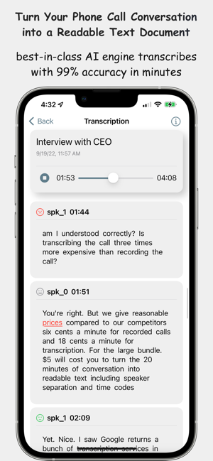 ‎Call Recorder & Transcriber Screenshot