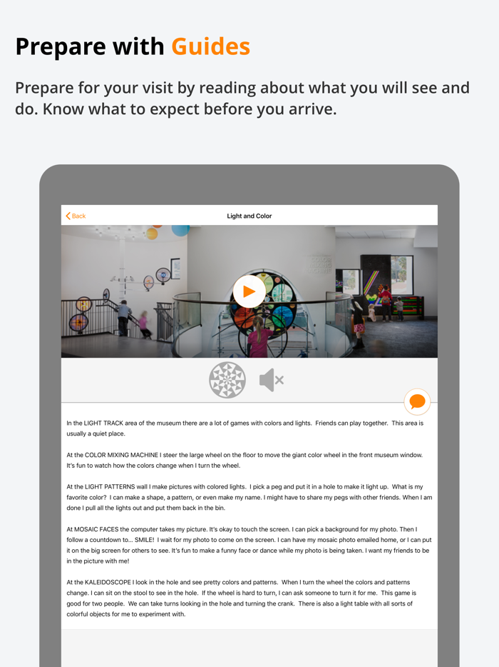 MOXI Accessibility Guide
