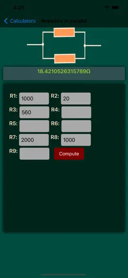 Game screenshot Калькулятор электроники lite hack