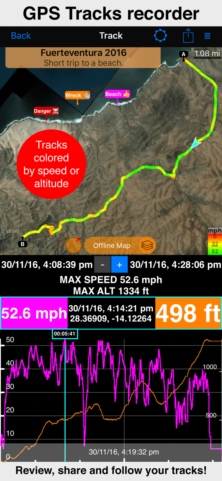 Compass 55. Map & GPS kit. screenshot 2