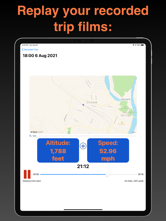 Screenshot #6 pour Speedo Trip: Private Recorder