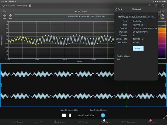 Screenshot #3 for SignalScope Advanced 2022