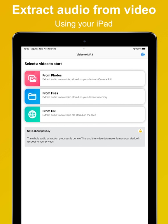 Video to MP3 - Extract audio