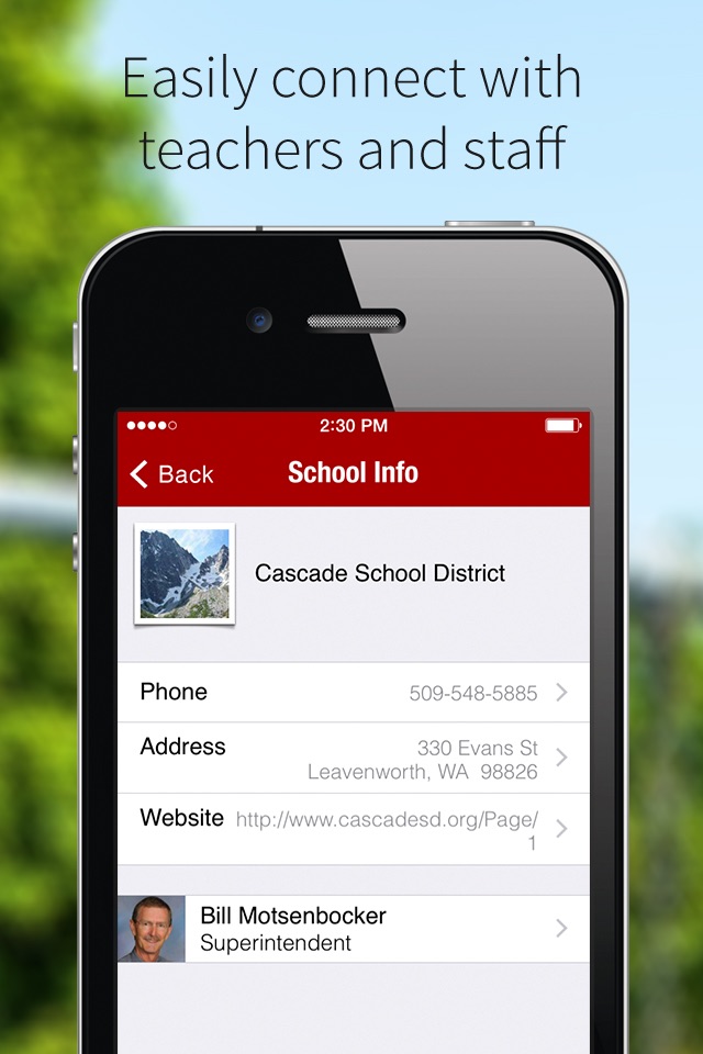 Cascade School District screenshot 2