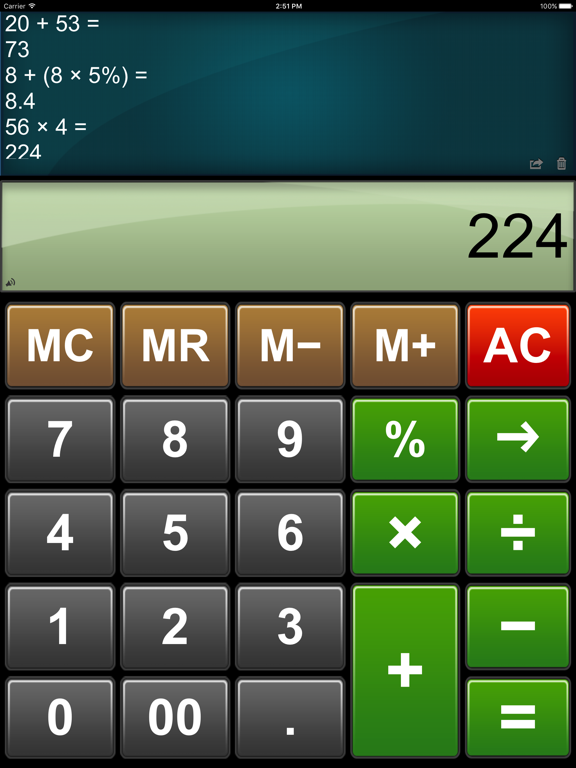 Screenshot #2 for Calculator Easy HD