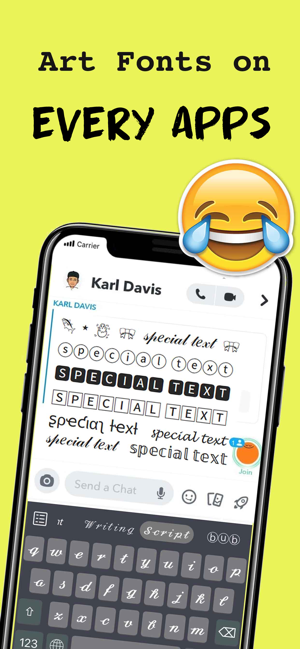 ‎Font Keyboard - Fonts Chat Screenshot