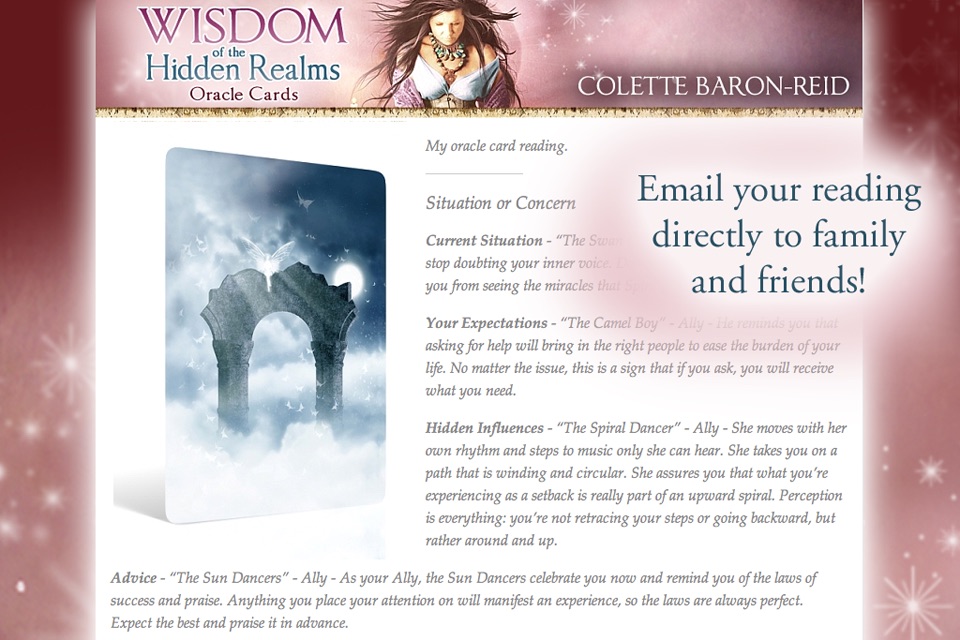 Wisdom of Hidden Realms Oracle screenshot 3